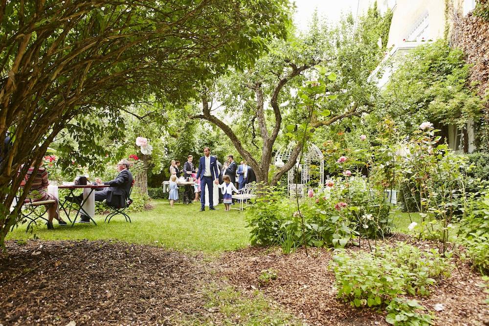 Outdoor wedding area