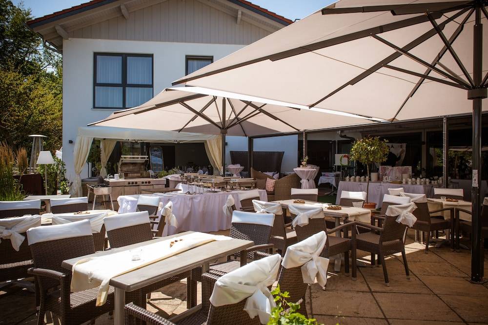 Outdoor wedding area