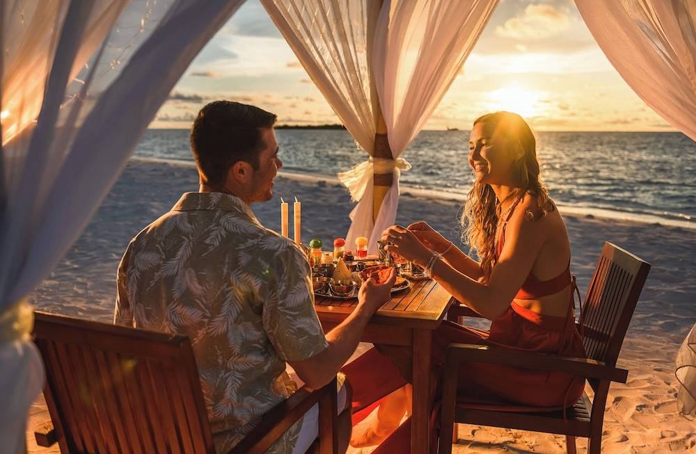 Couples dining