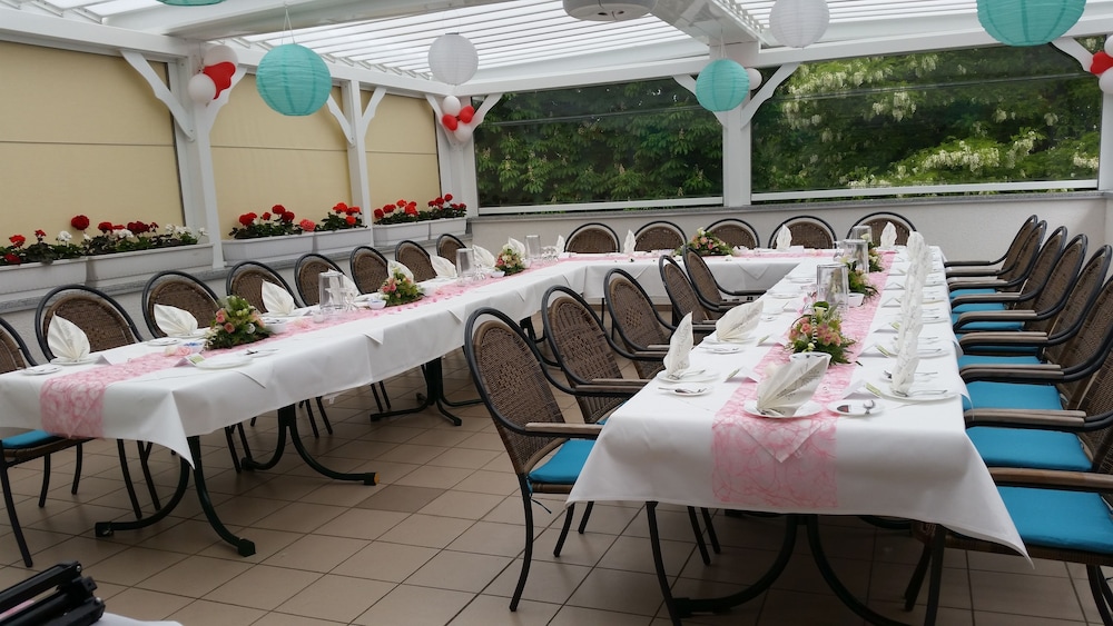 Outdoor wedding area