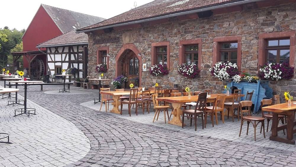Outdoor wedding area
