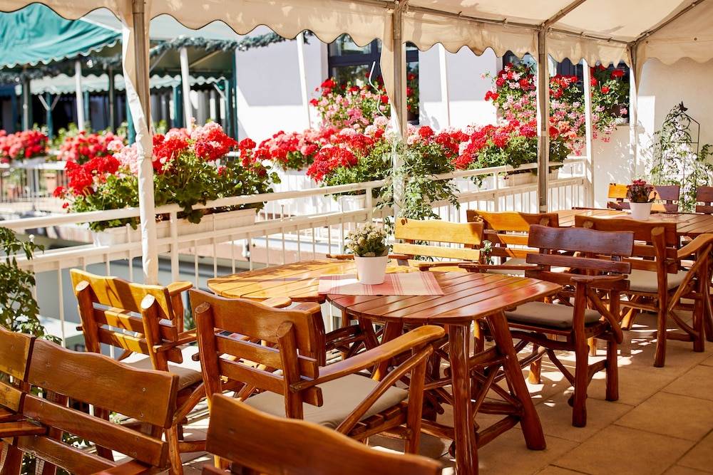 Outdoor wedding area