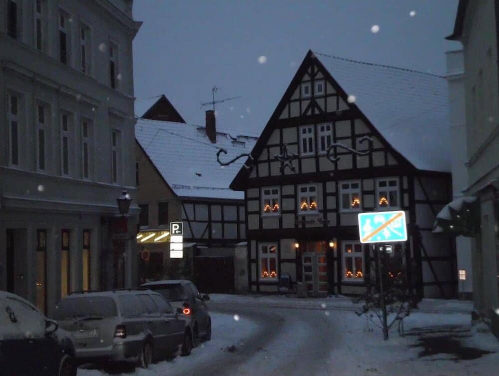 Front of property - evening/night