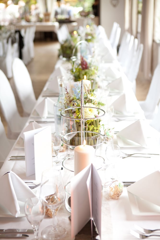 Outdoor wedding area