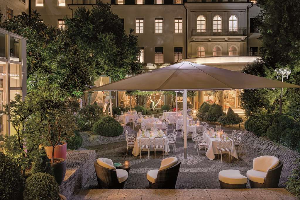 luxus hotel europaeischer hof heidelberg sommer restaurant terrace night