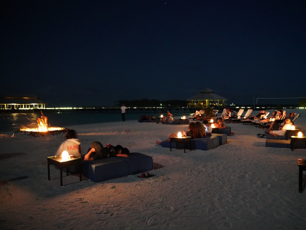 Outdoor banquet area