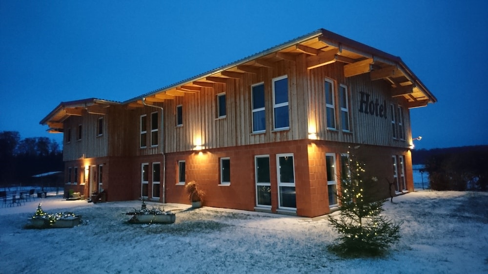 Hotel Front - Evening/Night