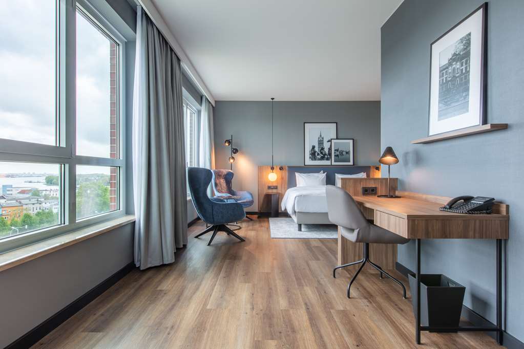 Family room with harbor view