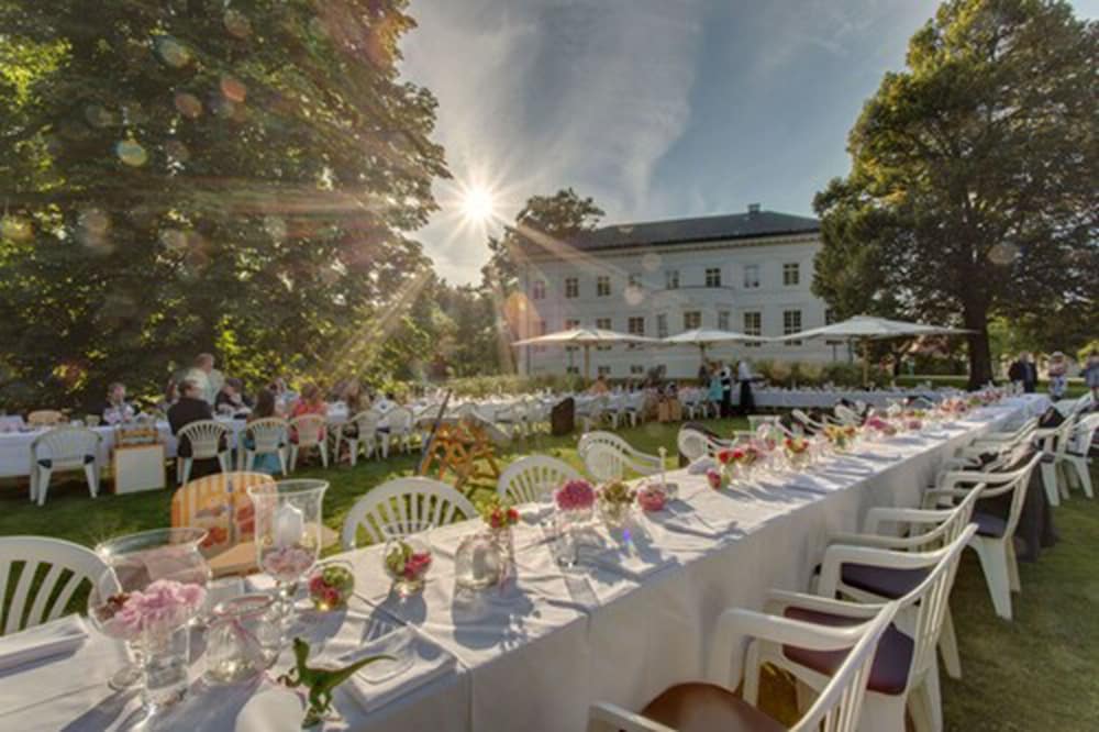Outdoor wedding area