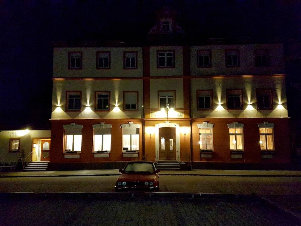 Front of property - evening/night