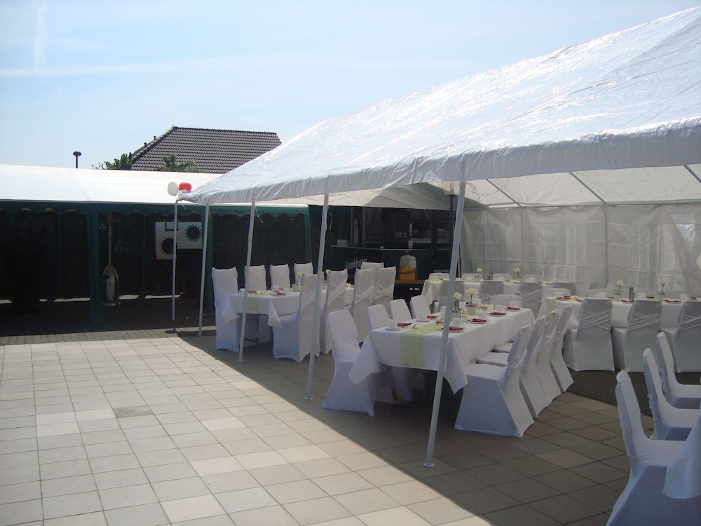 Outdoor wedding area