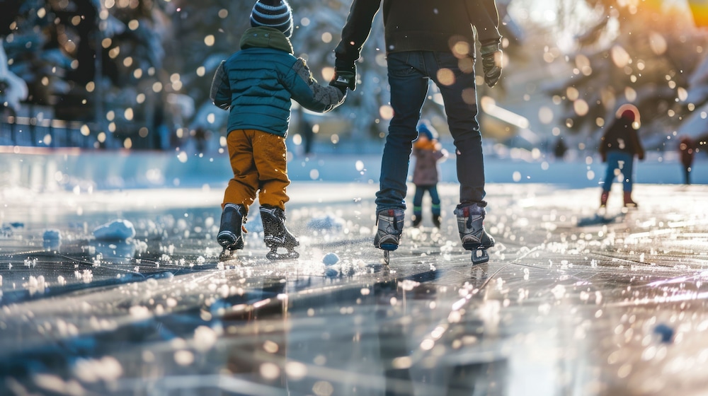 Ice skating