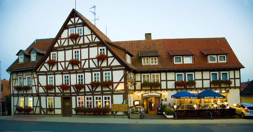 Front of property - evening/night