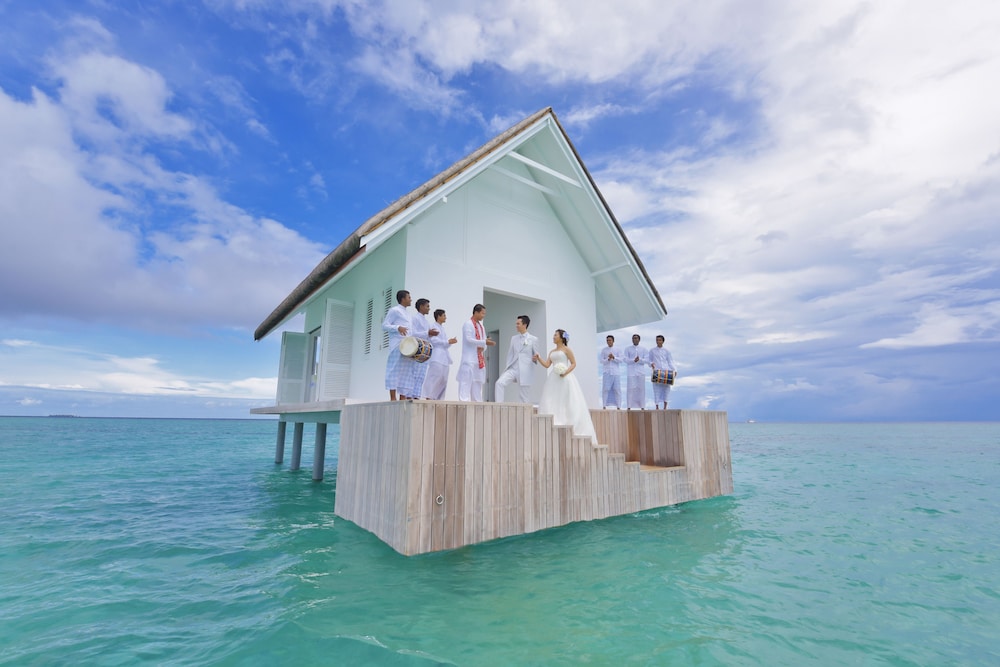 Outdoor wedding area