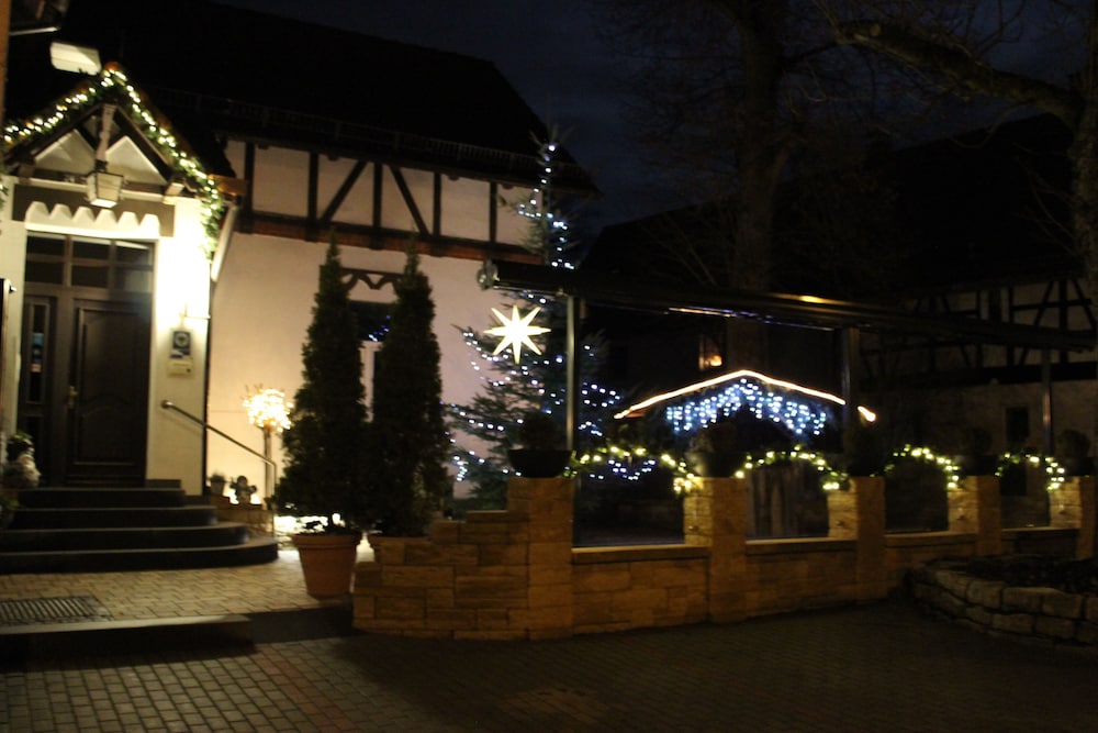 Front of property - evening/night