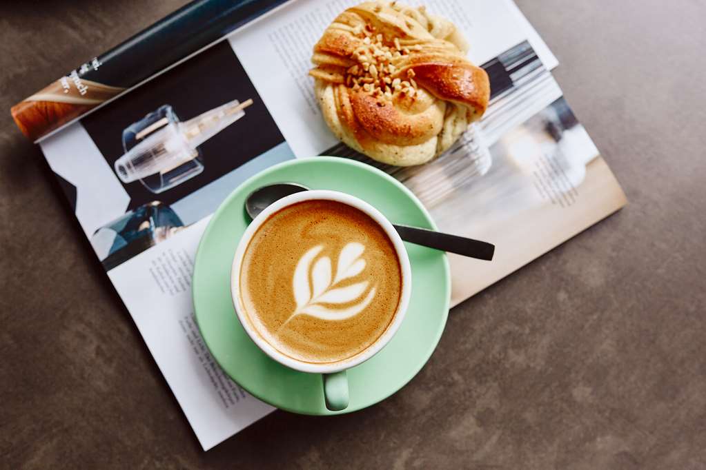 Enjoy your coffee in the room or in the coffee shop