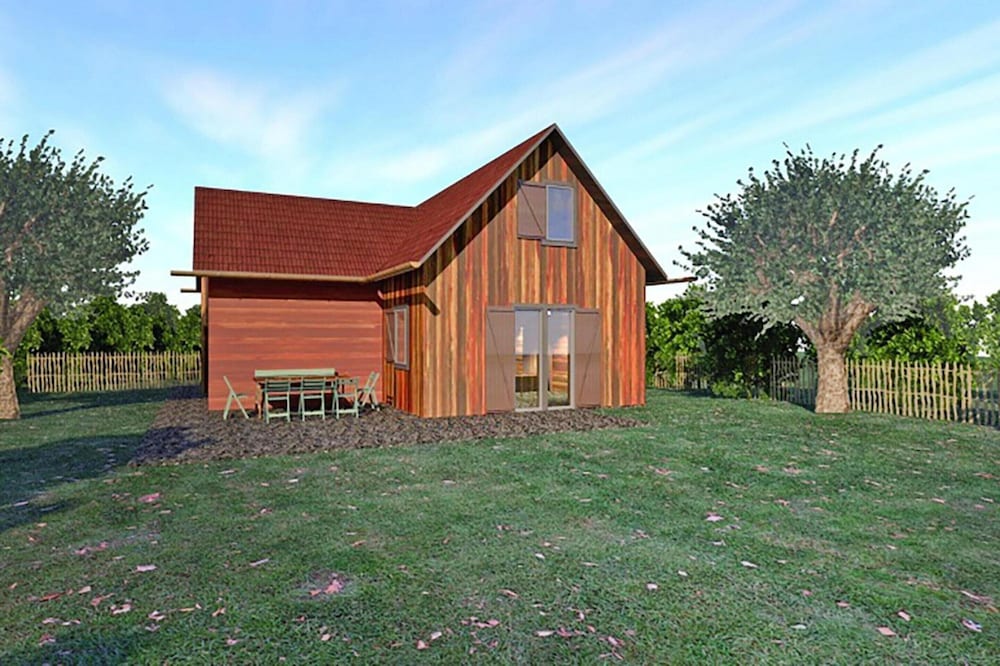 Semi detached houses turf house