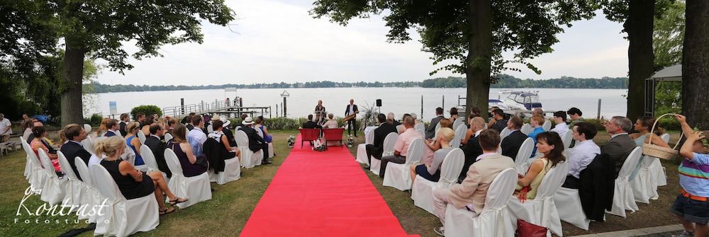 Outdoor wedding area
