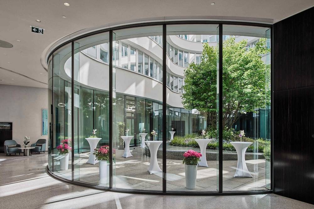 Outdoor banquet area