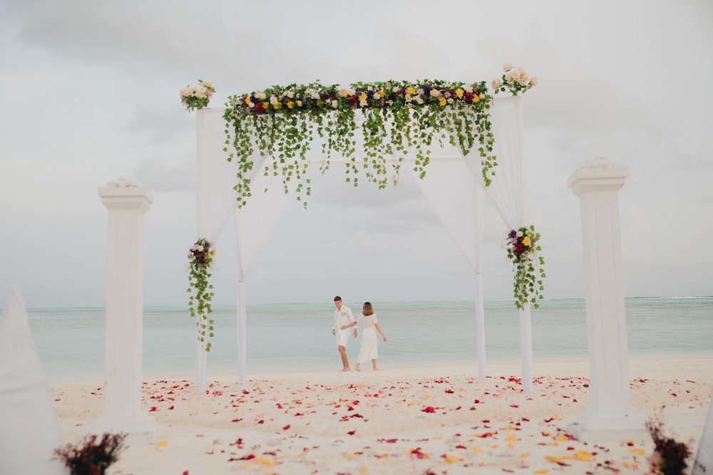 Outdoor wedding area