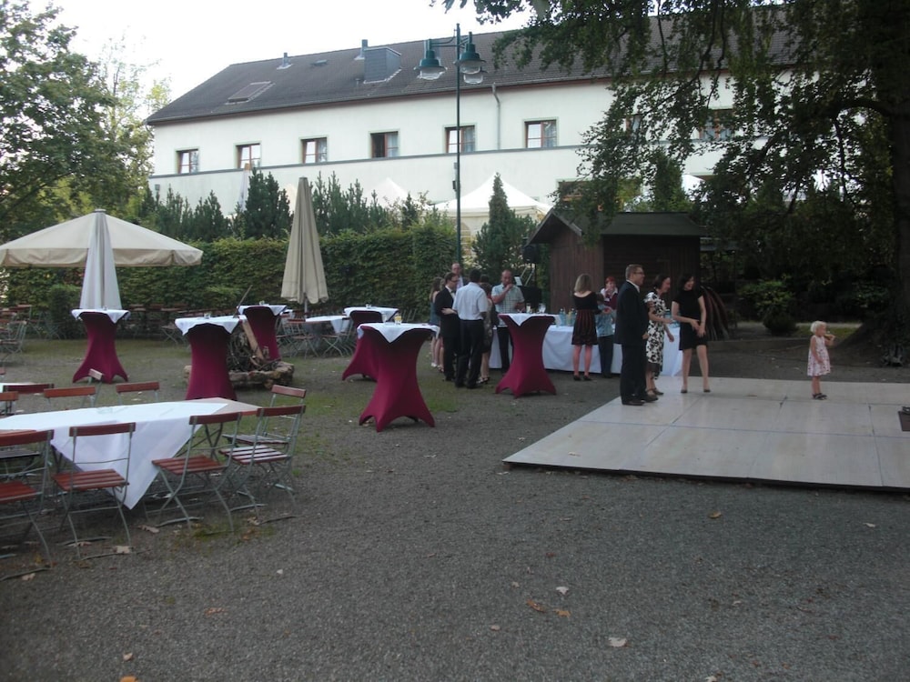 Outdoor banquet area
