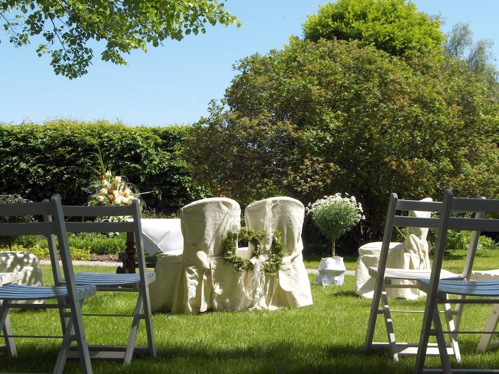 Outdoor wedding area