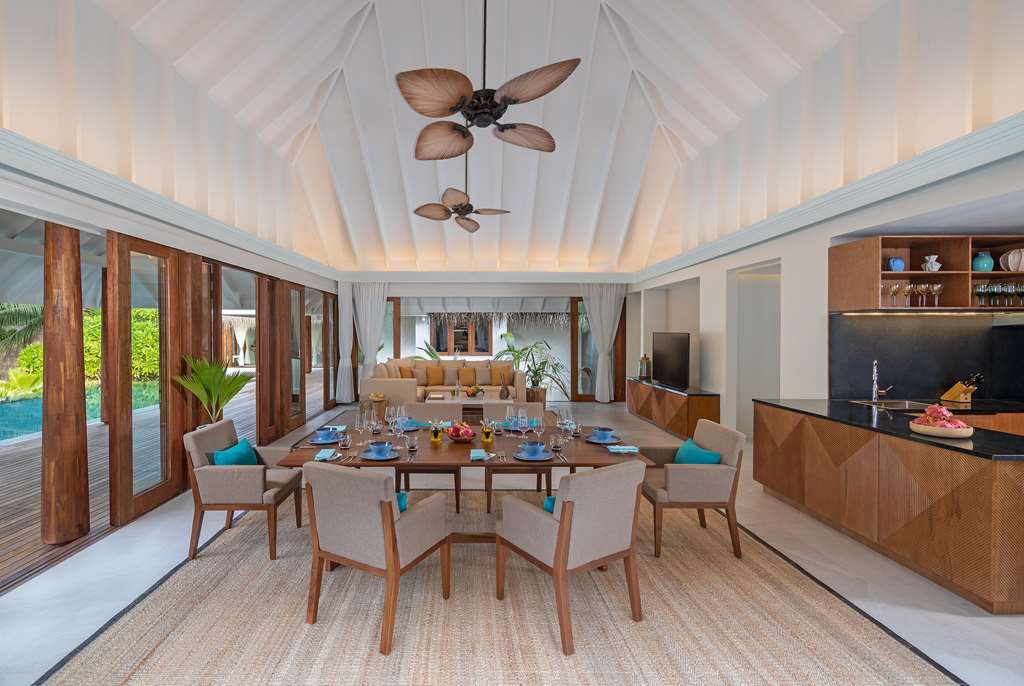 Anantara Kihavah Guest Room Two Bedroom Beach Pool Residence Living Room