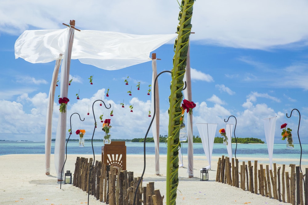 Outdoor wedding area