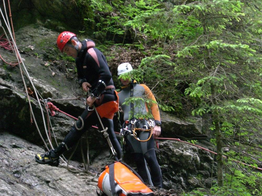 Outdoor rock climbing
