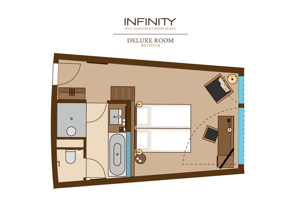 Hotel Infinity Munich Deluxe Room Bathtub