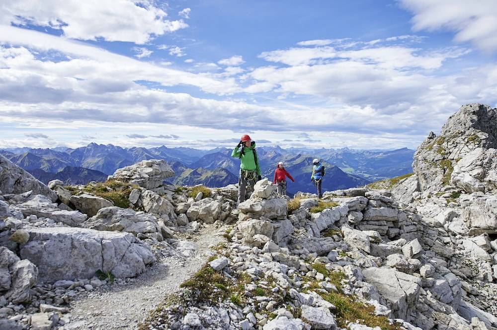 Outdoor rock climbing