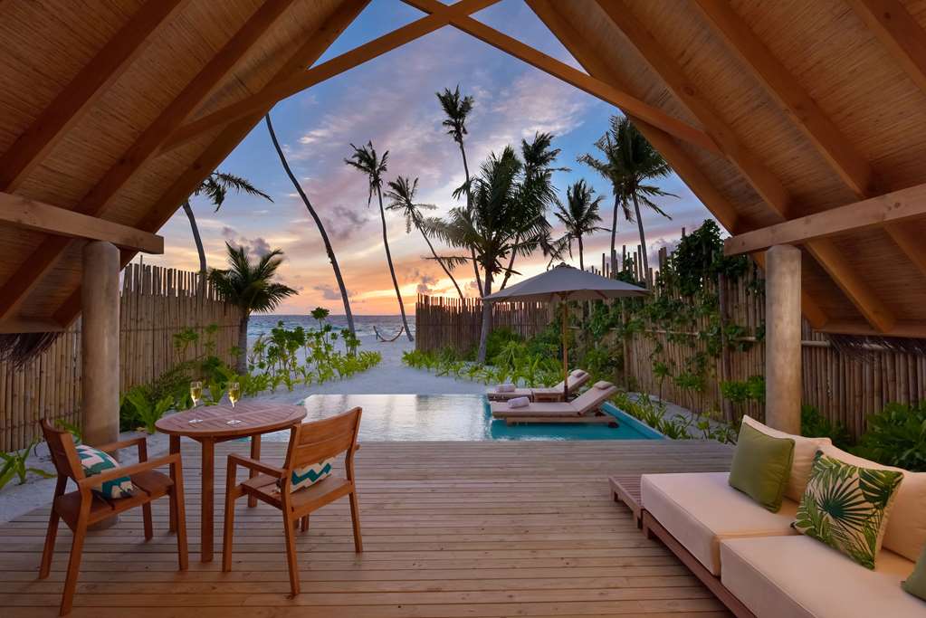 Pool Beach Villa Sunset