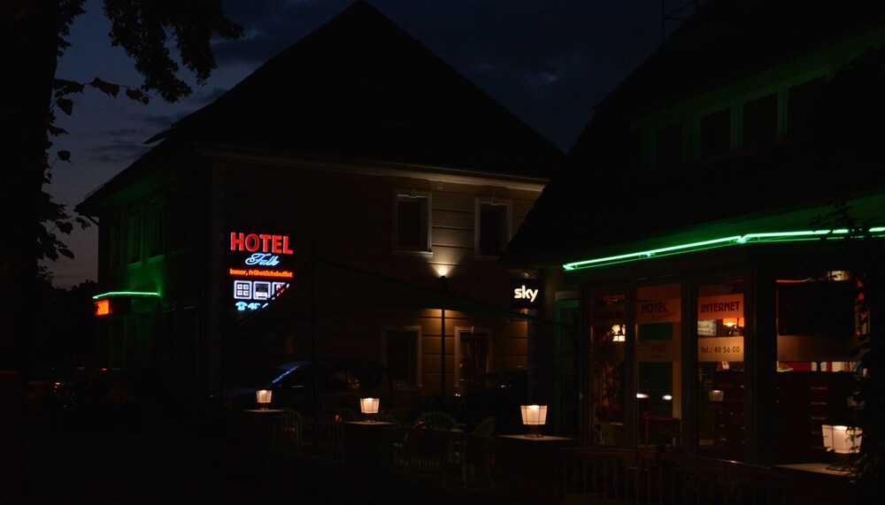 Hotel Front - Evening/Night