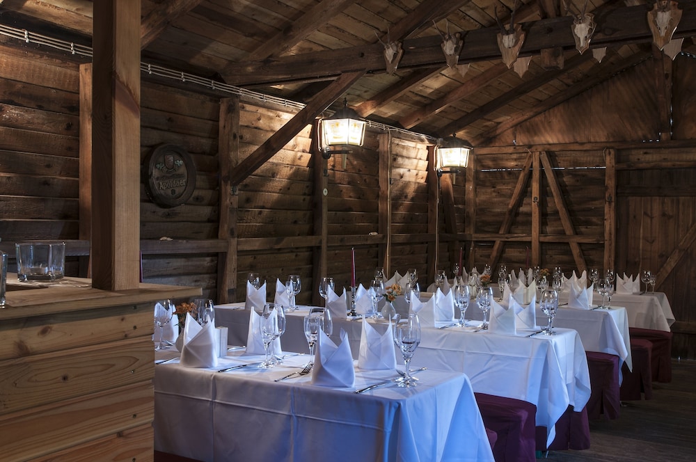 Outdoor wedding area