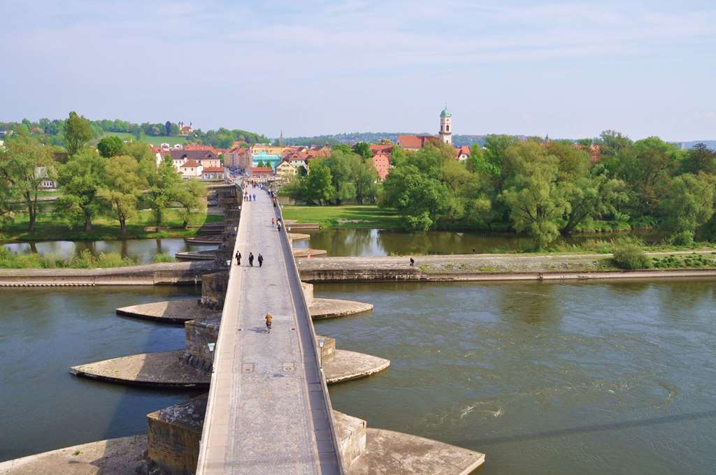 The Stone Bridge in Regensburg.