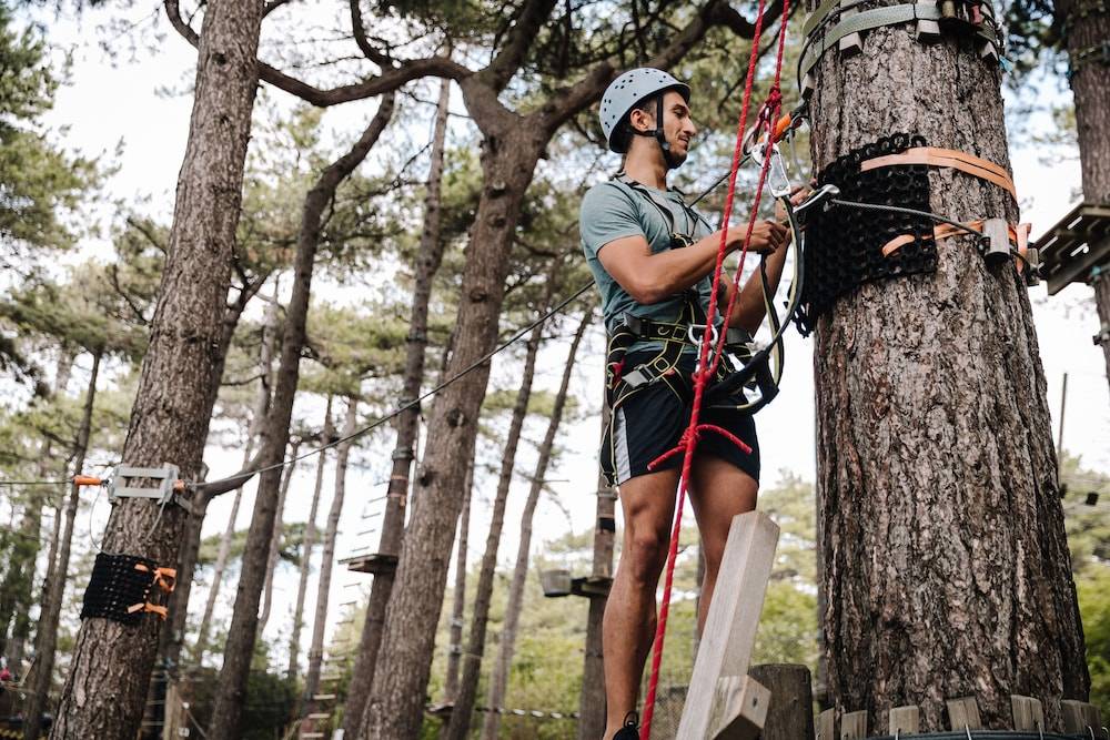 Outdoor rock climbing