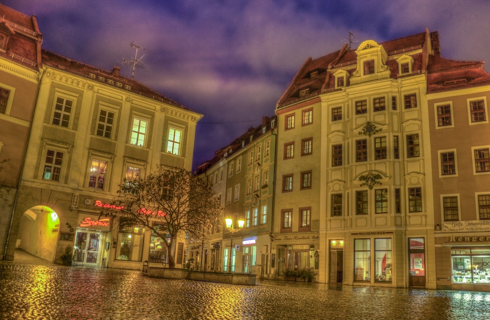 Front of property - evening/night