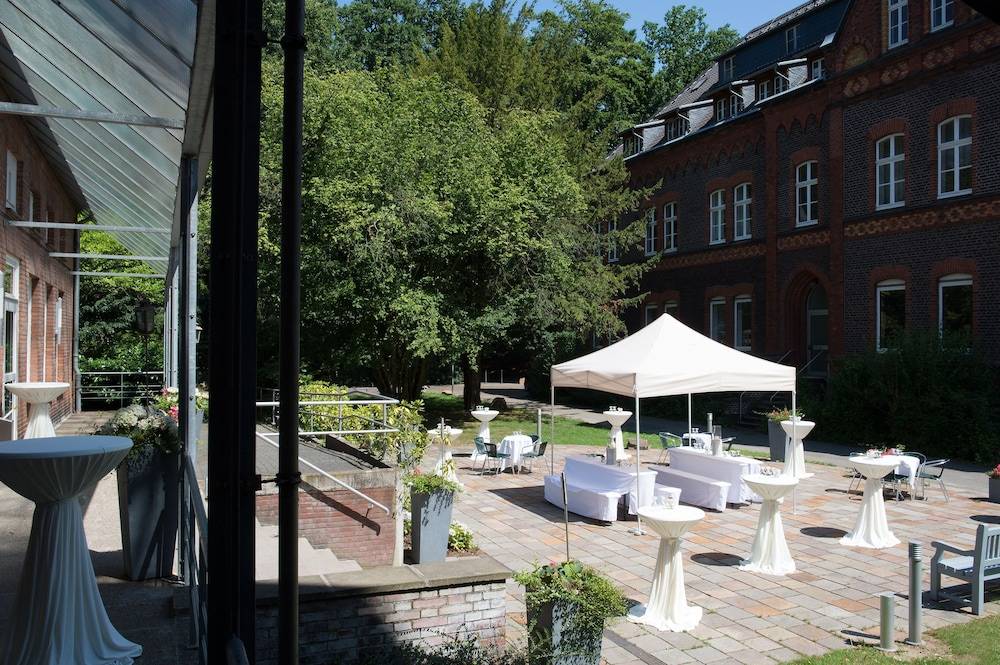 Outdoor wedding area