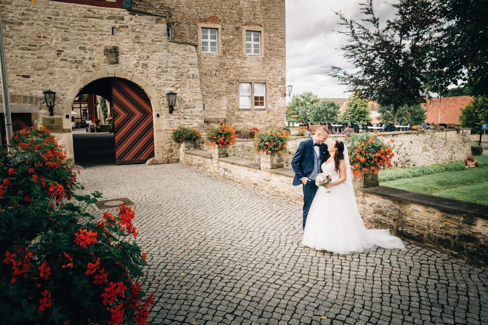 Outdoor wedding area