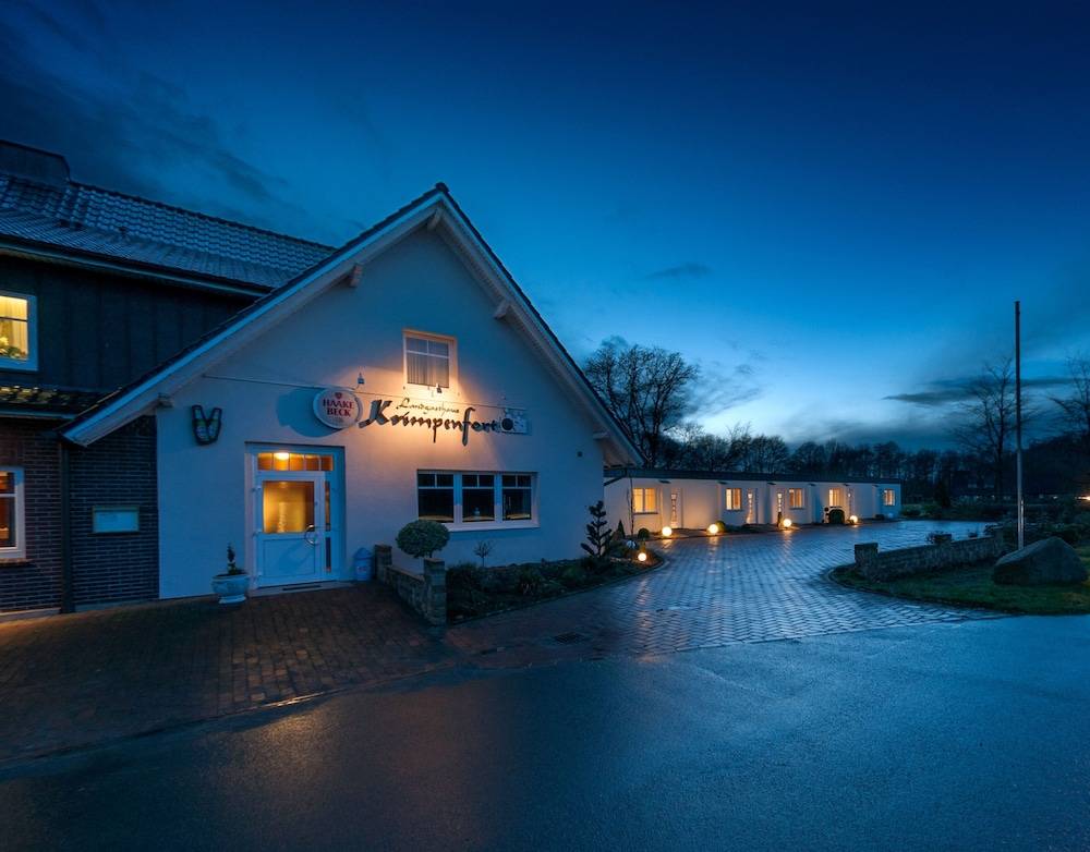 Front of property - evening/night
