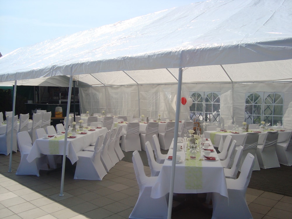 Outdoor wedding area