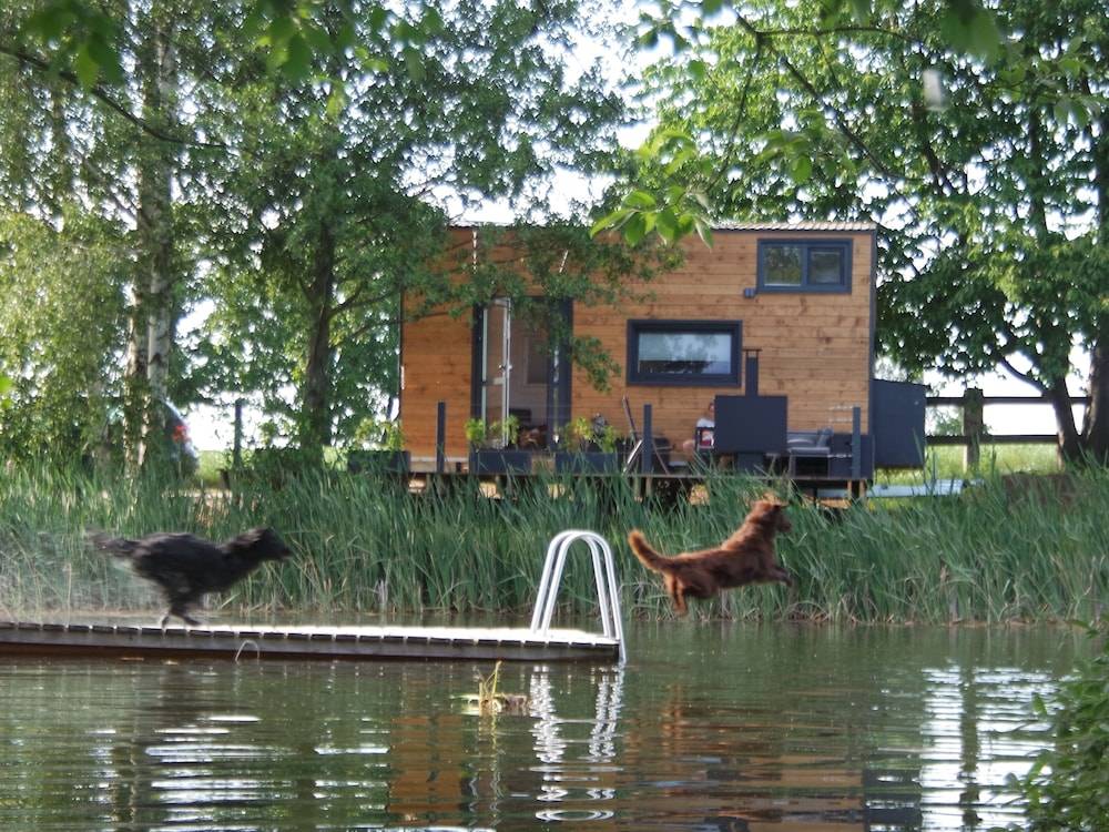 TinyHousebeiDresden 1 direkt am Naturteich Nähe Sächsische Schweiz Dresden