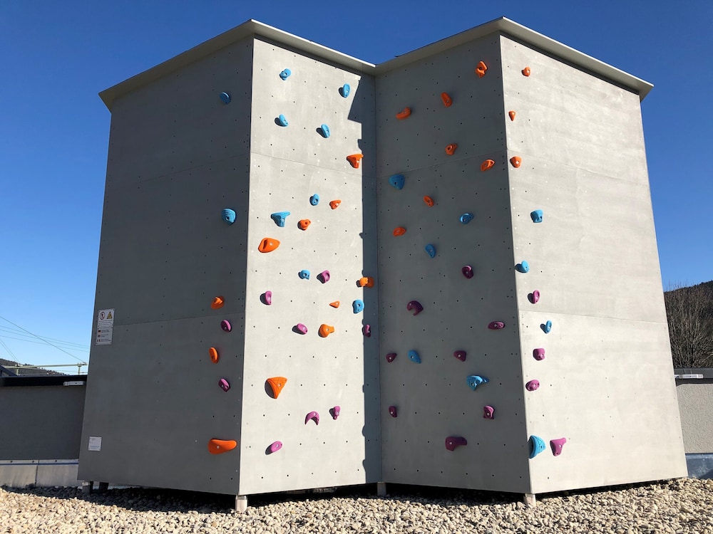 Outdoor rock climbing