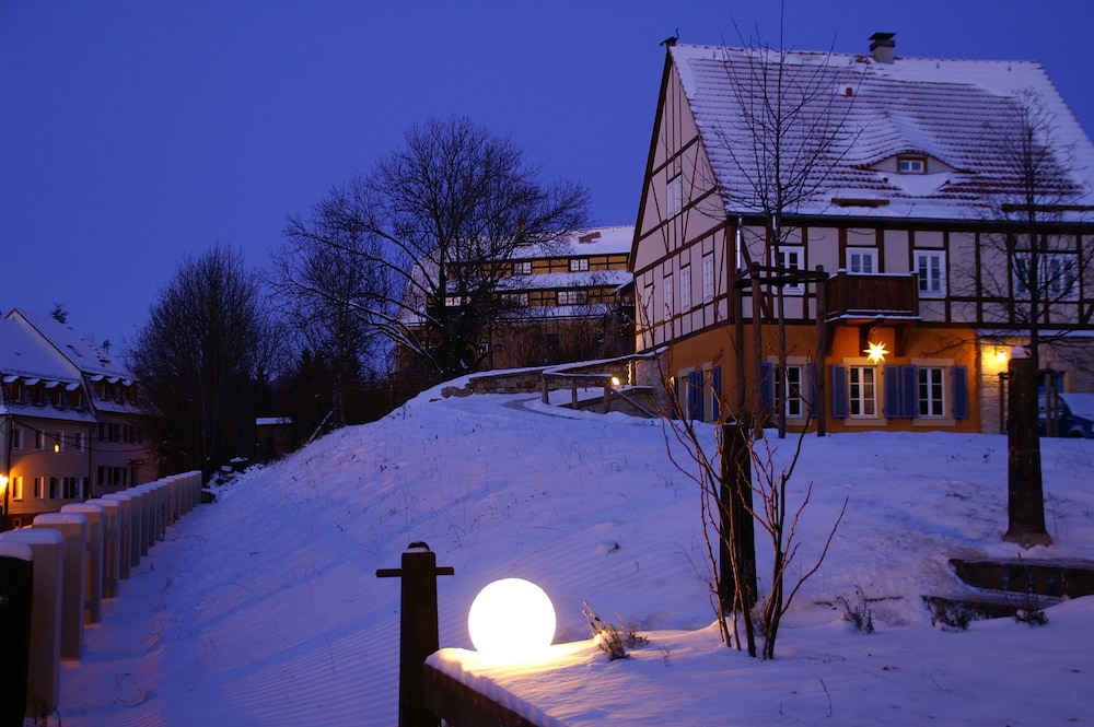 Front of property - evening/night