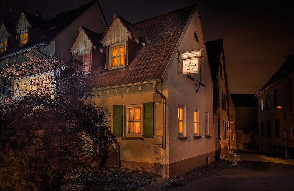 Front of property - evening/night