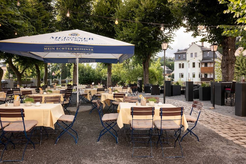 Outdoor wedding area
