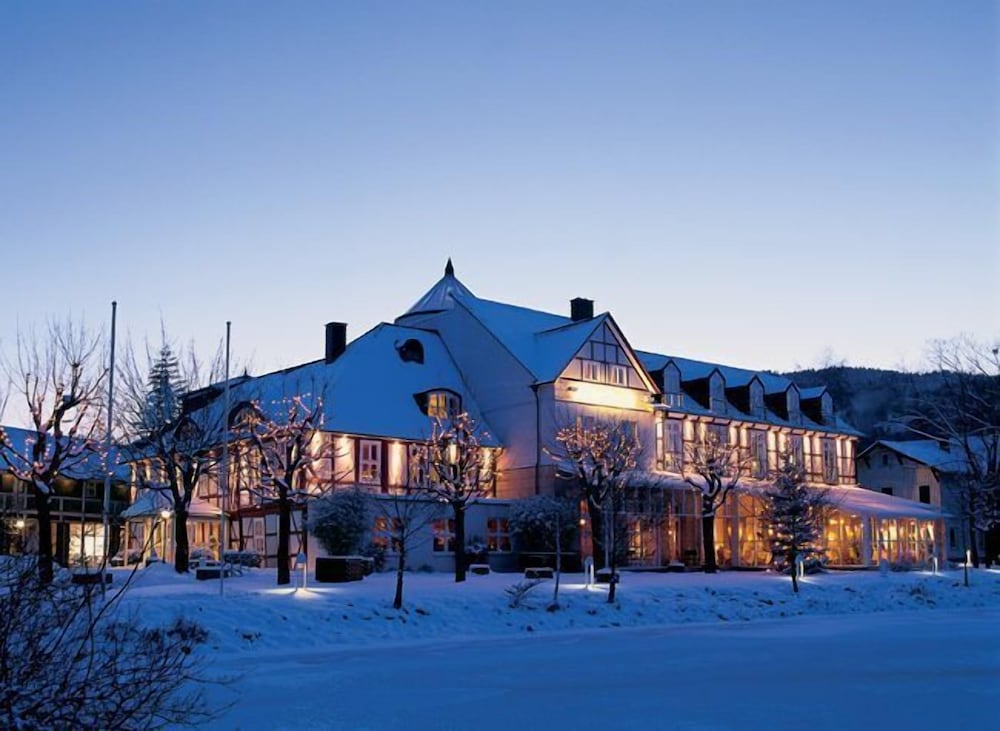 Front of property - evening/night