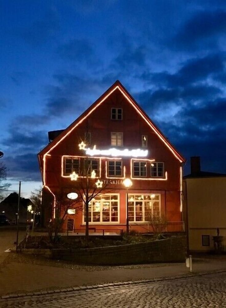 Front of property - evening/night