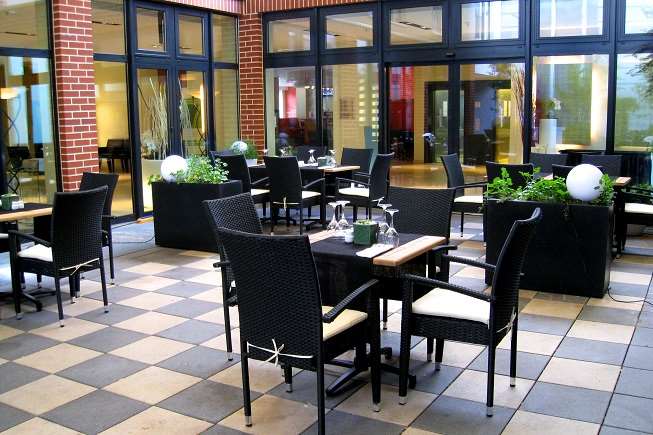 dinner in the patio