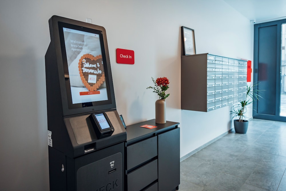 Check-in/check-out kiosk